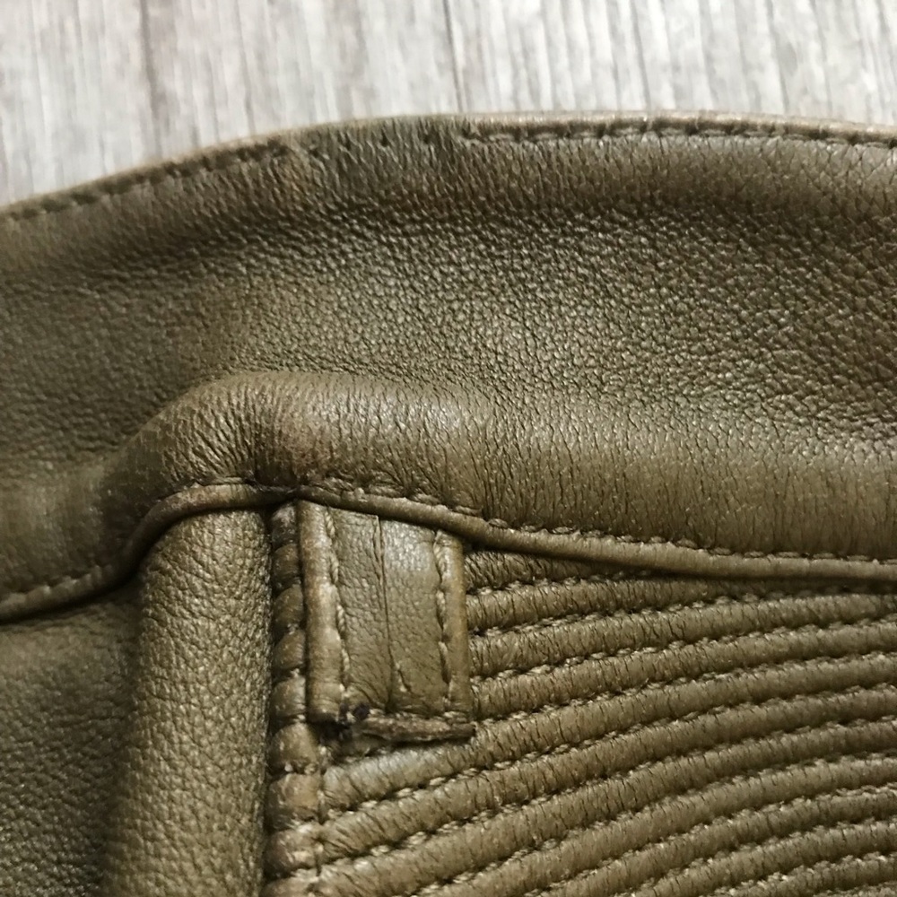 $4.1k+ Balmain Ribbed Leather Skinny Pants WOW! - Picture 4 of 7